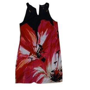White House Black Market Abstract Floral Mini Dress